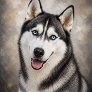 Royal Husky – Луксозен портрет на Хъски