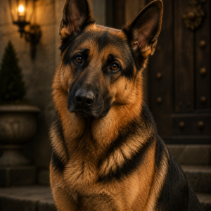 Royal German Shepherd – Луксозен портрет на немска овчарка